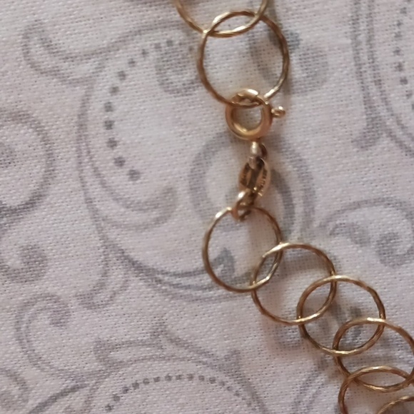 925 Italy KA 1772 Sterling Silver Gold Plated Chain Link Necklace - Picture 5 of 16